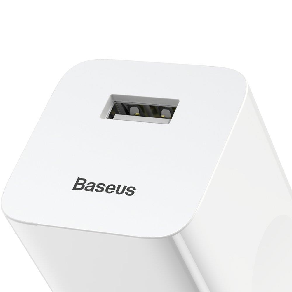 Baseus charger CCALL-BX02 (USB 3.0; white color) iekārtas lādētājs