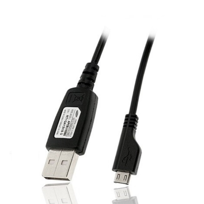 Samsung ECC1DU0BBK Universal Micro USB Data and Charger cable aksesuārs mobilajiem telefoniem