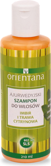 Orientana Ajurwedyjski szampon IMBIR I TRAWA CYTRYNOWA 210 ml 45267 (5902596416621) Matu šampūns