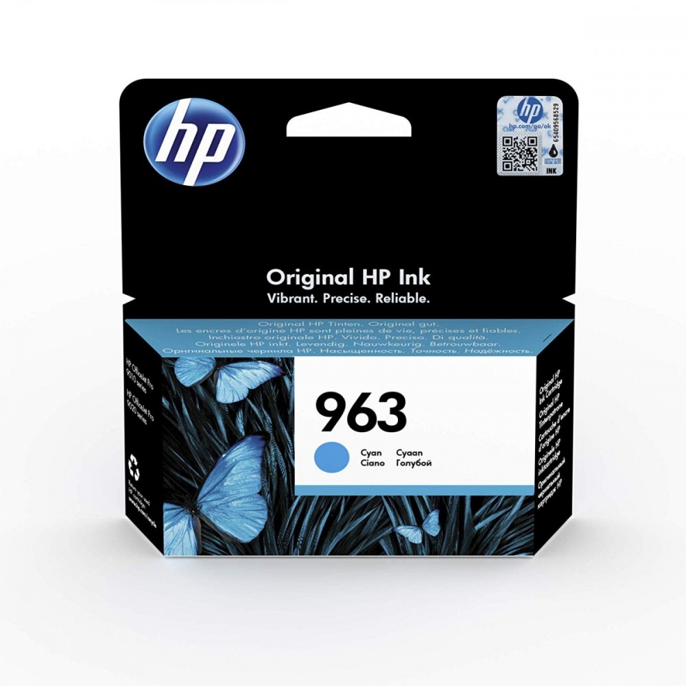 HP 963 Cyan Original Ink Cartridge 3JA23AE kārtridžs