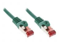  InLine Patchcord S/FTP, PiMF, Cat.6, 250MHz, PVC, CCA,  Green 7.5m (76107G) tīkla kabelis