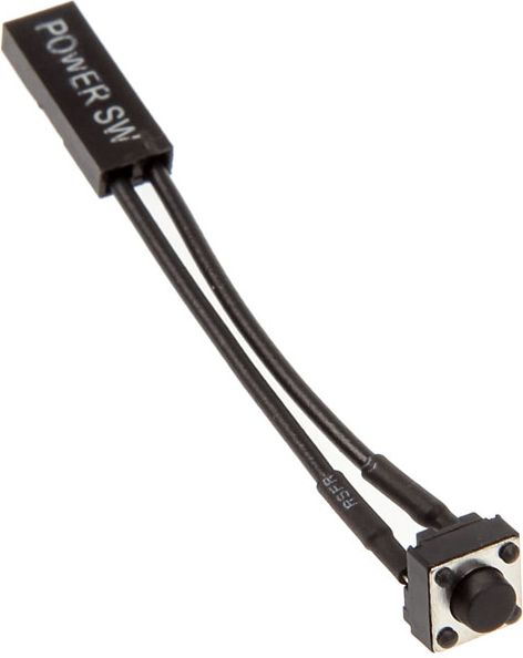 Kolink Ein-Aus-Schalter 2-Pin mit 6 cm Anschlusskabel Datora korpuss