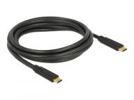 DELOCK Kabel USB 3.1 Gen1 C > C E-Marker 5A 2.0m schwarz kabelis, vads