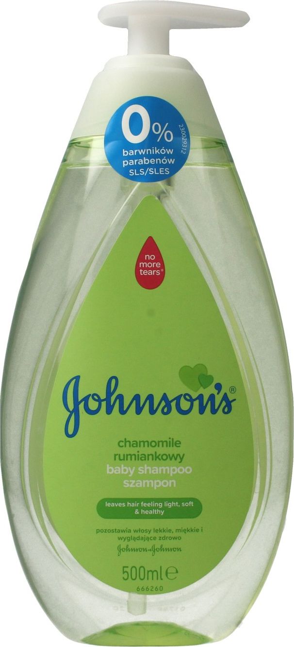 Johnsons JOHNSON'S BABY_Chamomile Baby Shampoo szampon dla dzieci Rumiankowy 500ml 3574669907620 (3574669907620) Matu šampūns