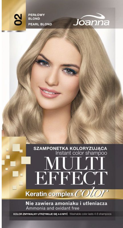 Joanna Multi Color Effect Keratin Complex - Shampoo 02 Pearl Blond 35g