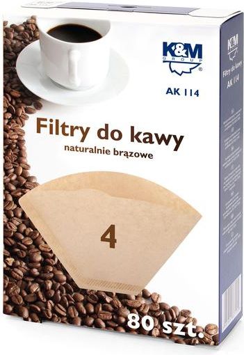 K&M kafijas filtri,  size 4, 80 pieces piederumi kafijas automātiem