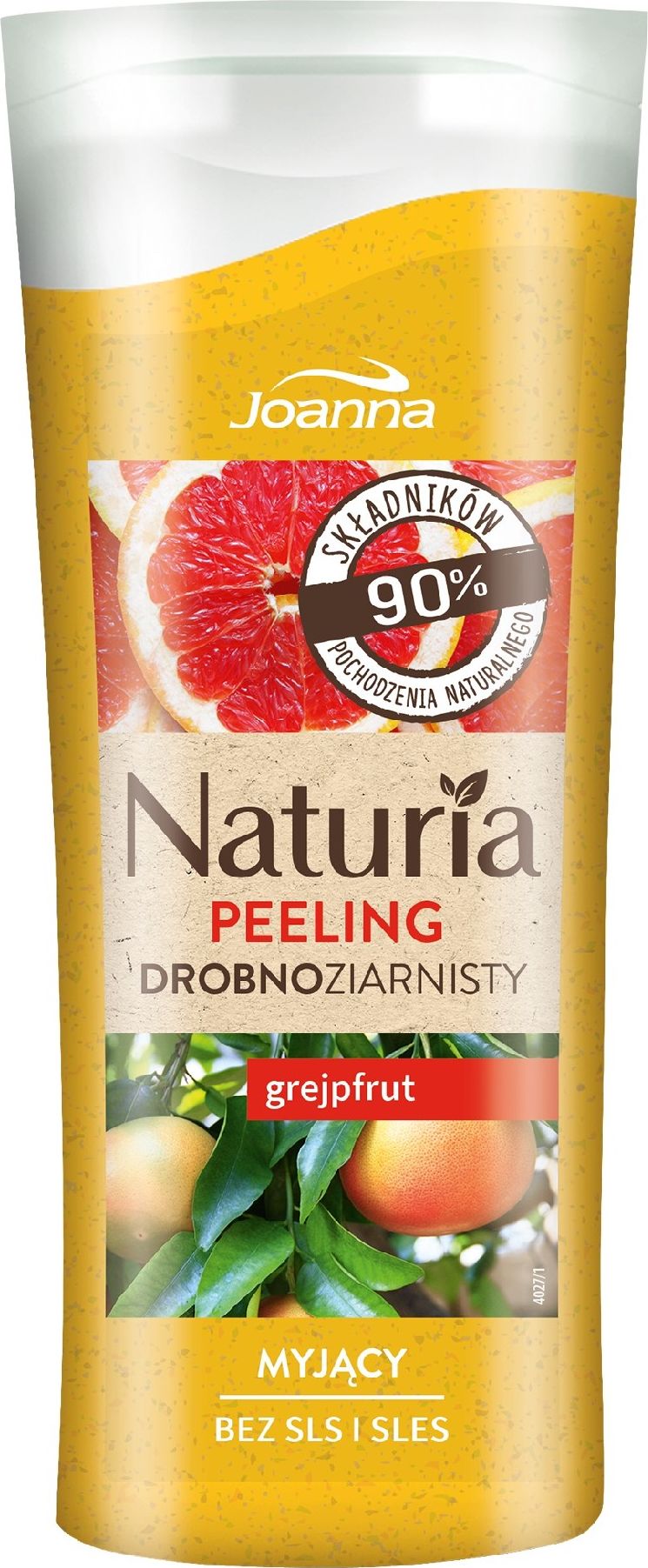 Joanna Joanna Naturia Peeling do ciala drobnoziarnisty Grejpfrut 100g 526882 (5901018018559) kosmētika ķermenim