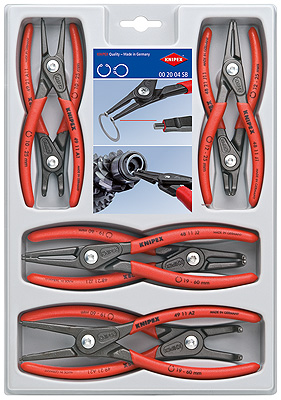 Knipex Zestaw szczypiec do pierscieni osadczych 8szt. (002004SB)