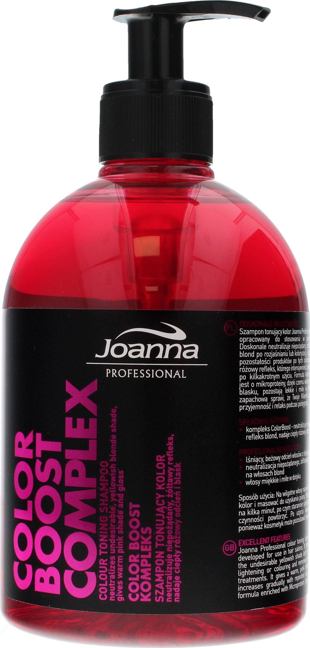 Joanna Color toning shampoo Professional Color Boost Complex 500ml Matu šampūns