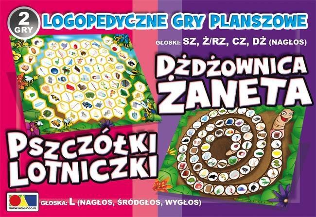 Komlogo 2 gry Dzdzownica Zaneta/Pszczolki Lotniczki 168579 (5900238482799) galda spēle