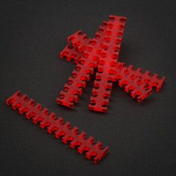 King Mod Service 24-Slot Kabelkamm 3mm klein - rot - 5er Set Barošanas bloks, PSU