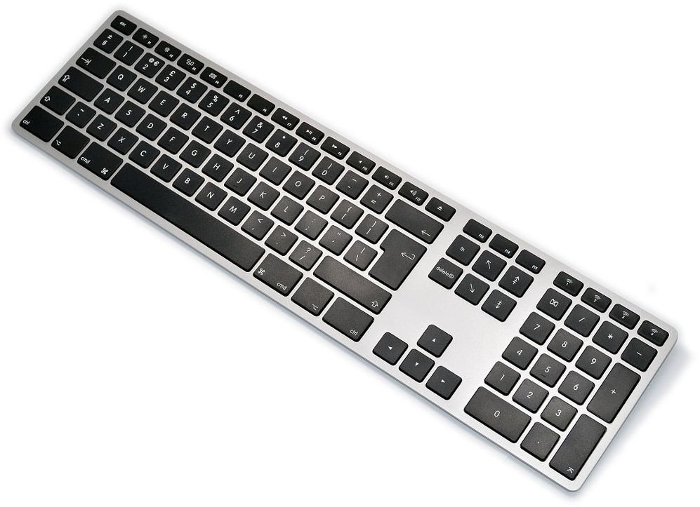 Mac aluminum wireless keyboard illuminated Space Gray klaviatūra