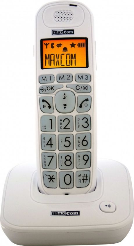 MAXCOM MC 6800 WHITE     CORDLESS DECT GAP PHONE telefons