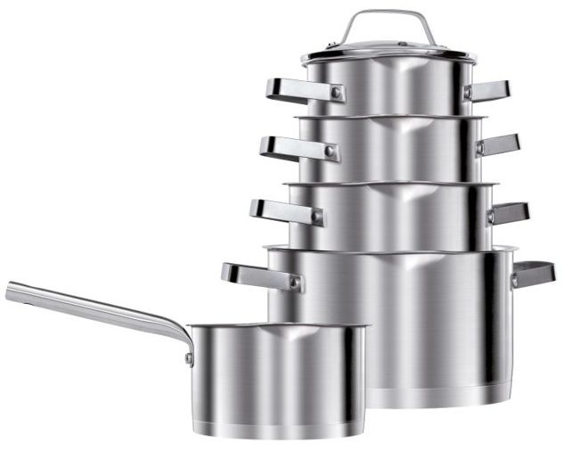 Cookware pots set 10 pieces inox MGK-11 Pannas un katli