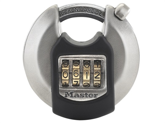 Master Lock Disc Combination Lock Stainless Steel M40EURDNUM drošības sistēma