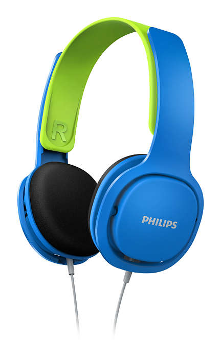 PHILIPS bērnu austiņas ar galvas stīpu (zilas) SHK2000BL/00 austiņas