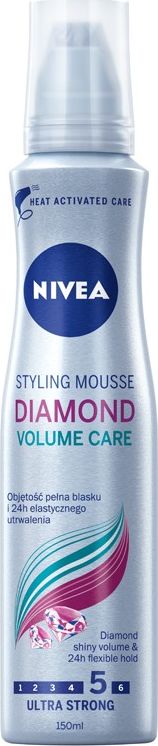 Nivea Hair Care Styling Pianka do wlosow Diamond Volume Care ultra mocna 150 ml 0182195 (5900017052458)