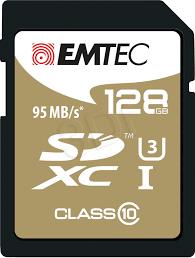 EMTEC SD Card 128GB SDXC (CLASS10) Speedin + Kartenblister atmiņas karte