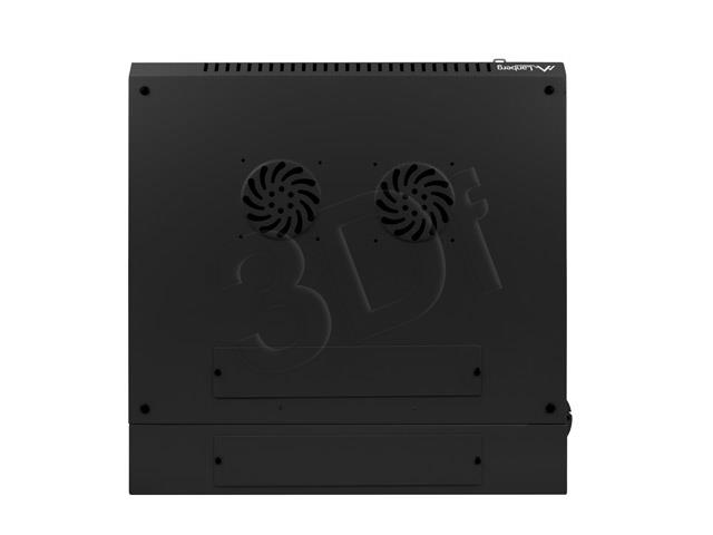 Wall-Mounted Rack 19''  9U 2sect 600X600mm blac Serveru aksesuāri