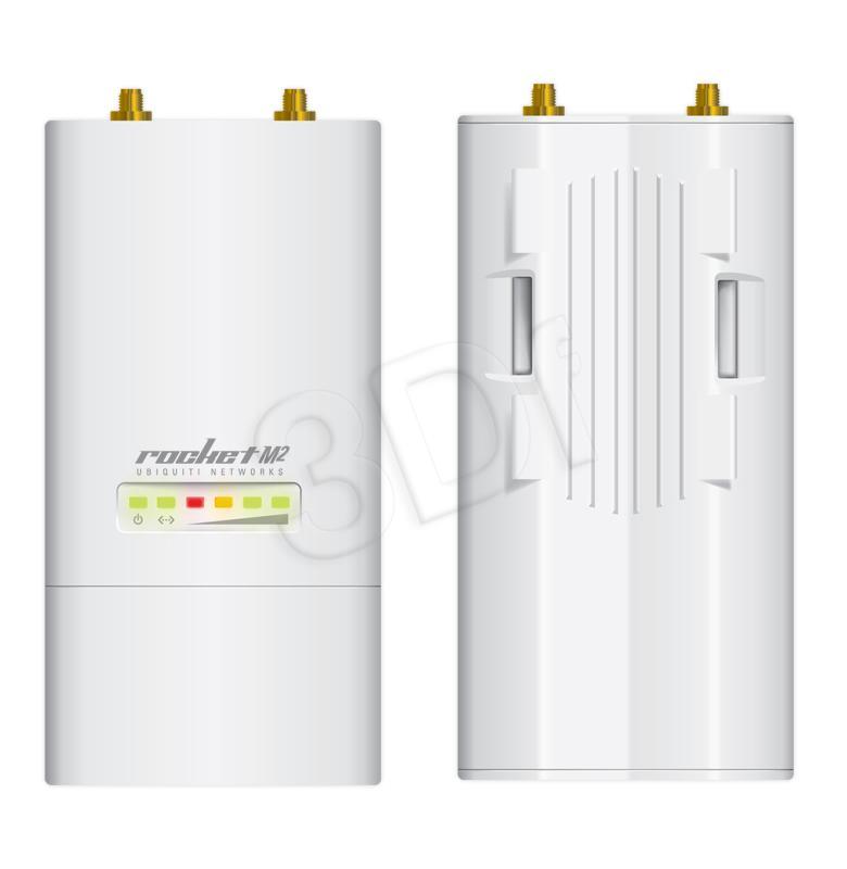 UBIQUITI RocketM2 2 4GHz Hi Power 2x2 MIMO AirMax TDMA BaseStation PoE Rūteris