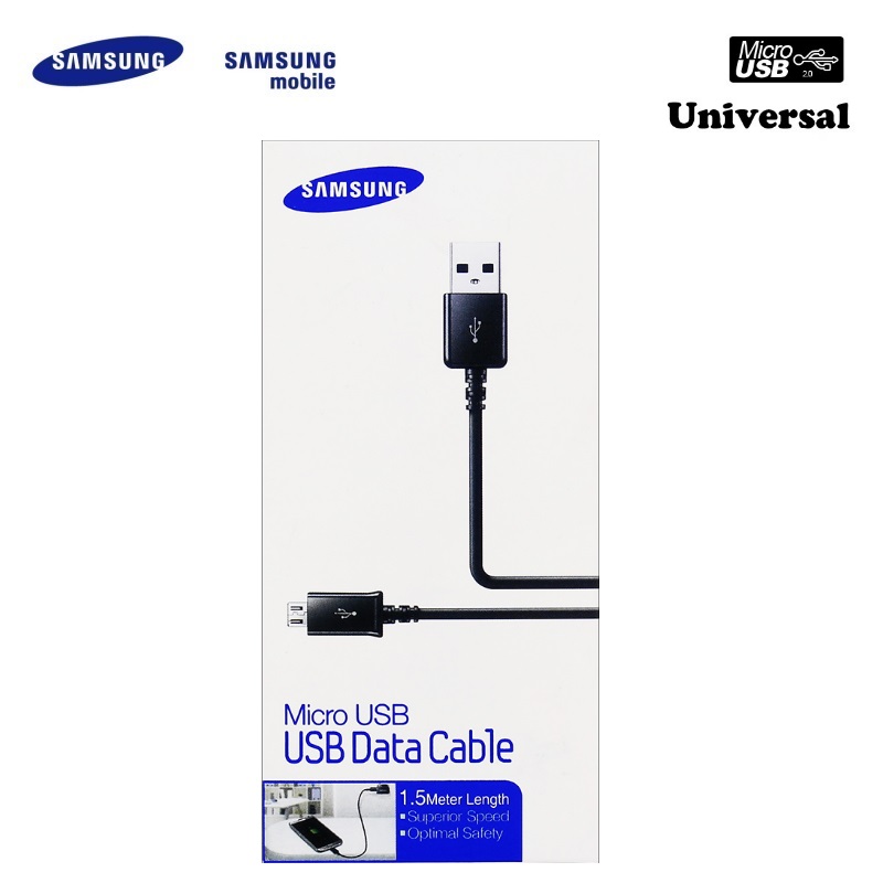 Samsung Micro-USB to USB Data Cable 1,5m Black Bulk USB kabelis