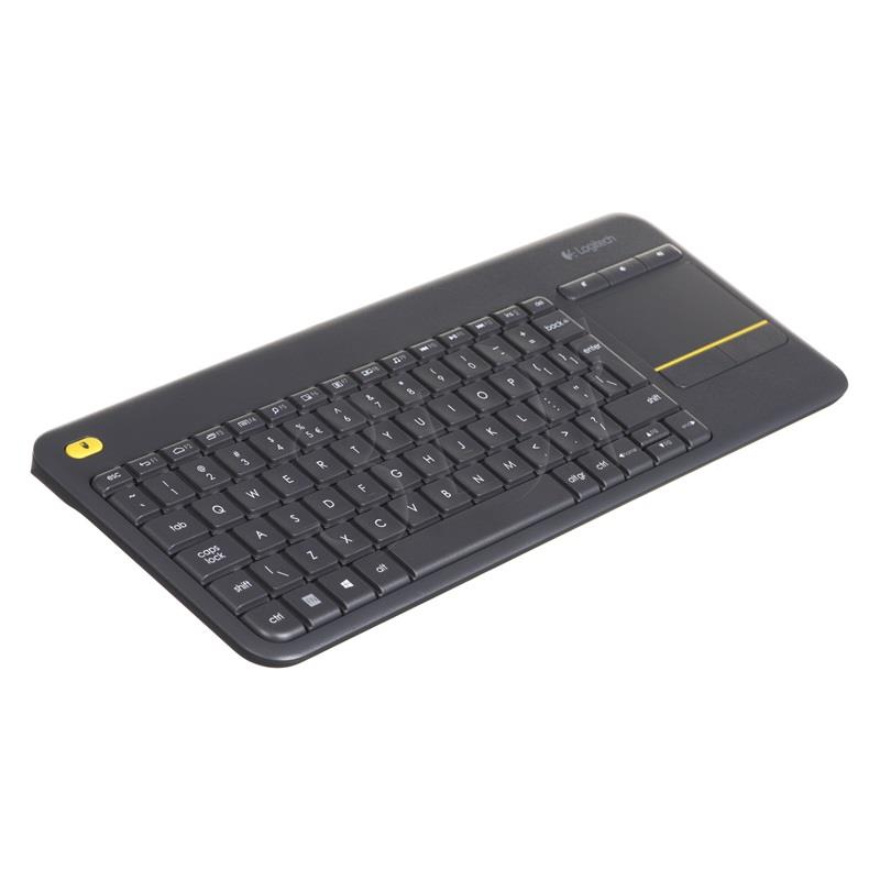 Logitech Wireless Touch Keyboard K400 Plus Black (US International) klaviatūra