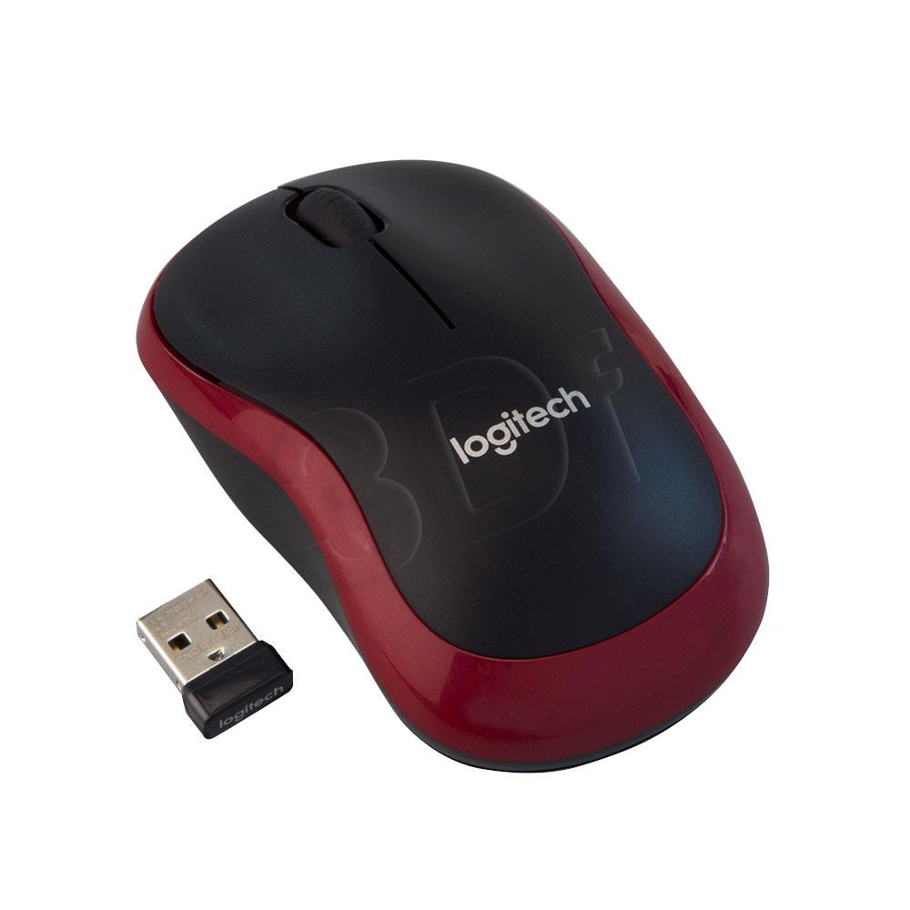 Logitech Wireless Mouse M185, RED Datora pele