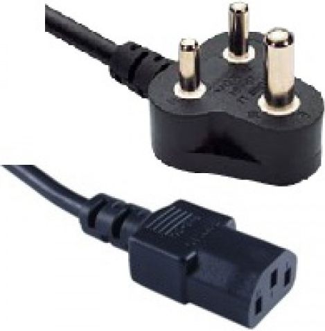 MicroConnect Power Cord 1.8m Type D -C13 India Type D to C13, Black  5711783339717 Barošanas kabelis