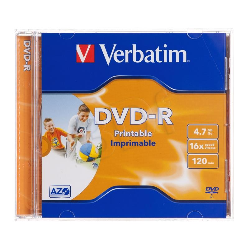 VERBATIM 10x DVD-R 4,7GB 120min 16x JC biroja tehnikas aksesuāri