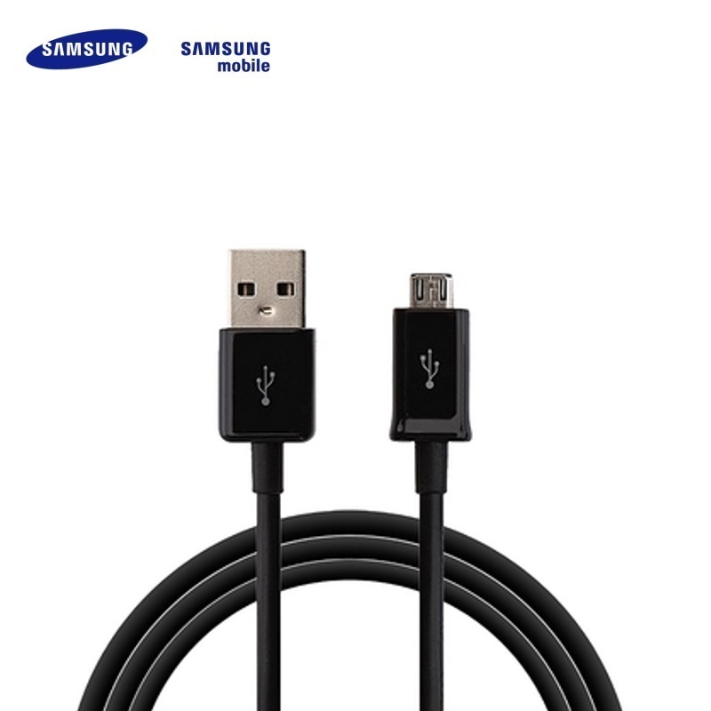 Samsung ECB-DU5ABE S6 Edge / Universāls Micro USB Datu un Uzlādes Kabelis Melns (OEM) USB kabelis