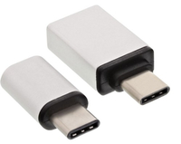 InLine 35809 USB 3.1 C Micro-USB + USB3.0 A Aluminium Kabelschnittstellen-/ad... adapteris