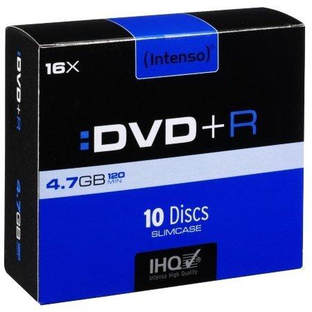 Intenso DVD+R 4.7GB 10 Slim Case 4111652 matricas