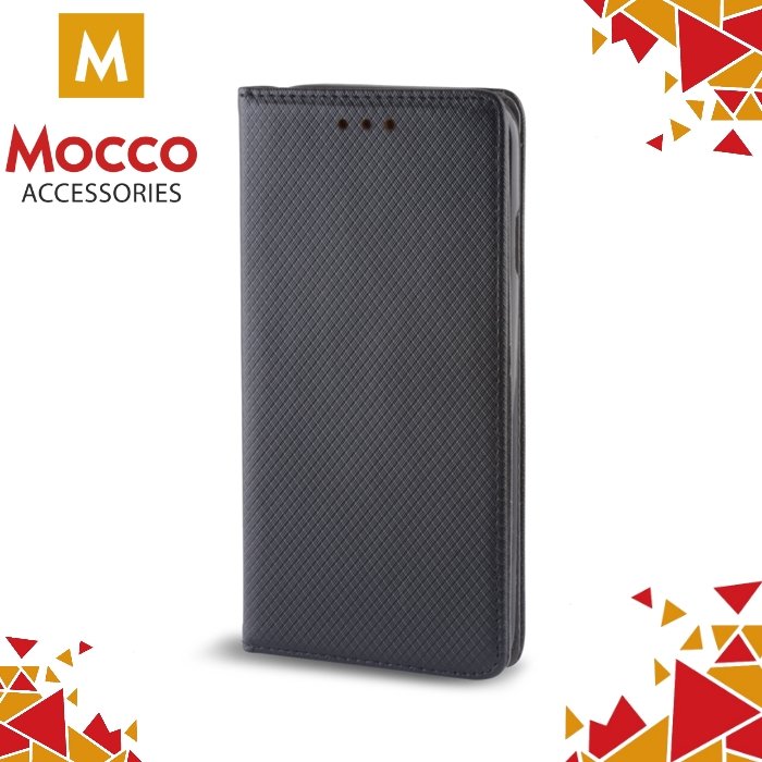 Mocco Smart Magnet Book Case Grāmatveida Maks Telefonam Samsung J320 Galaxy J3 (2016) Melns maciņš, apvalks mobilajam telefonam