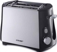 Cloer Toaster 3410 - alu/black Tosteris