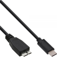 Kabel USB InLine USB C -> USB Micro-B (M/M) Black 2m (35722) USB kabelis