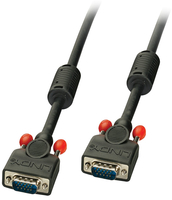 VGA Kabel M/M, black 5m  HD15 M/M, DDC-fahig kabelis video, audio