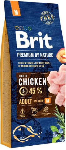 Brit Premium by Nature Adult M 8 kg VAT011735 (8595602526369) barība suņiem