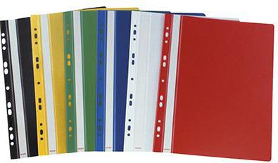 PACKAGE of 10 pcs Document folder: A4, hardback, for Biurfol binders, navy blue biroja tehnikas aksesuāri