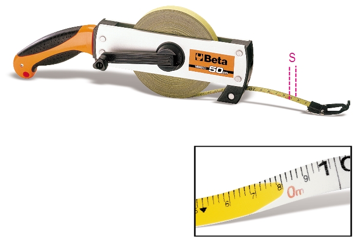 Beta Tools Przymiar zwijany z tasma stalowa lakierowana 12,5mm x 50m (016940350) 1694B/L (8014230463742)