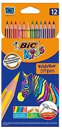 Bic Kredki Eco Evolution Stripes 12 kolorow (950522) 278797 (3086123499102)