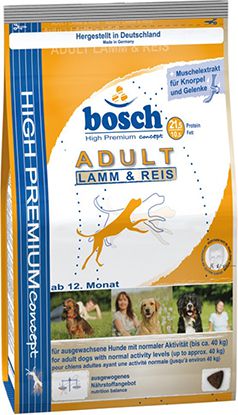 Bosch Tiernahrung Adult Jagniecina & Ryz - 3 kg 012796 (4015598013192) barība suņiem