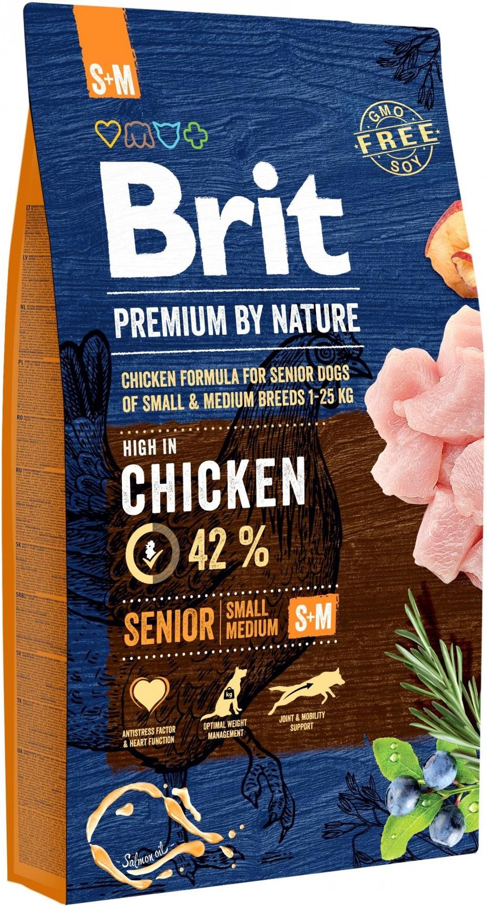 Brit Premium by Nature Senior S+M 8 kg VAT011752 (8595602526406) barība suņiem