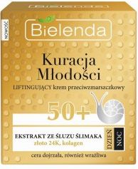 Bielenda Krem do twarzy przeciwzmarszczkowy z ekstraktem ze sluzu slimaka 50+ na dzien/noc 50ml 5902169030568 (5902169030568) kosmētika ķermenim