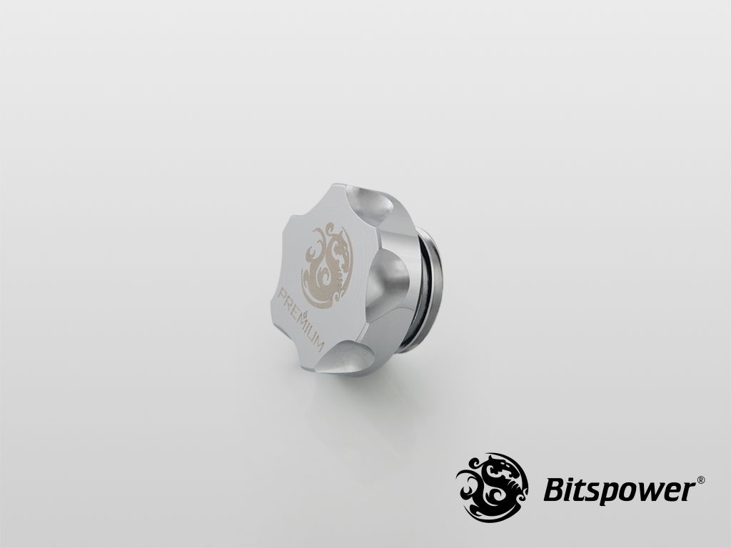 Bitspower Premium Verschlussstopfen G1/4 collas - shiny silver ūdens dzesēšanas sistēmas piederumi