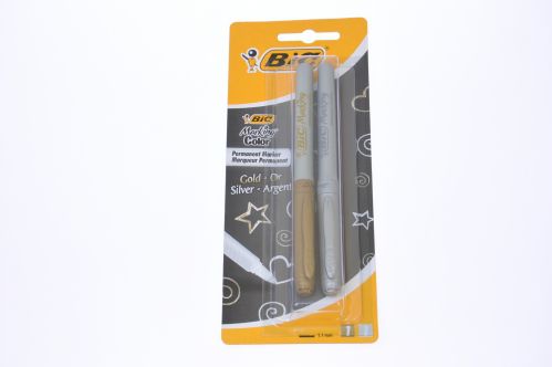 Bic PERMANENT MARKER BIC MARKING GOLD SILVER BLISTER 2 PCS - 900340