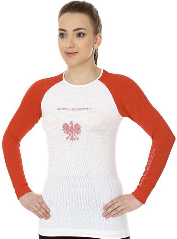 Brubeck Koszulka damska 3D Husar PRO bialo-czerwona r.L (LS13200) LS13200 (5902487030196)
