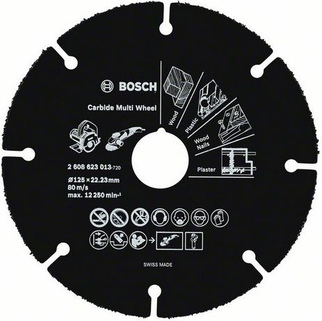 Bosch Div. Carbide Multi Wheel 125mm  