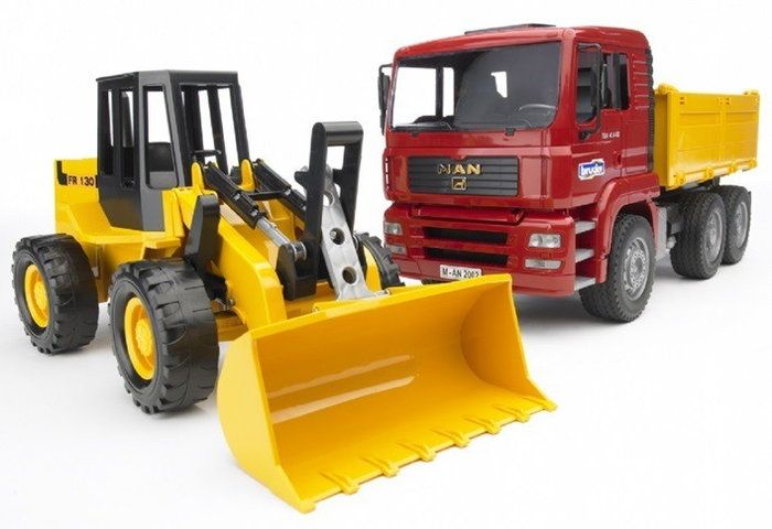 Bruder Professional Series MAN TGA Construction Truck with Articulated Road Loader - 02752 konstruktors