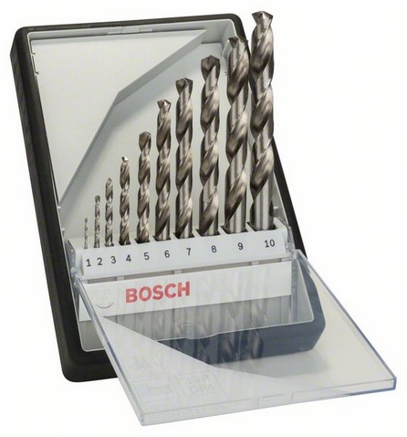 Wiertlo Bosch do metalu HSS walcowe 2 7 4 5 1 3 6 10 8 9mm zestaw (2607010535)