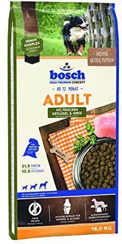 Bosch Tiernahrung Adult Drob & Orkisz - 15 kg 002565 (4015598000789) barība suņiem